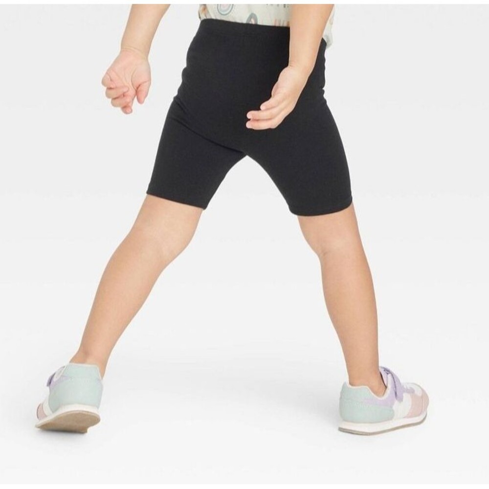 Cat & Jack  Toddler Girls' 2pk Bike Shorts Black - Size S (6/6X) - Picture 3 of 3
